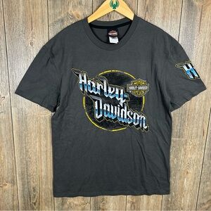 Harley-Davidson NWOT Road Tamer Graphic T-Shirt Chrome Logo Size Large Gray